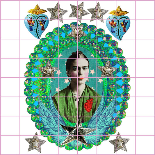 Frida en las estrellas turquesas