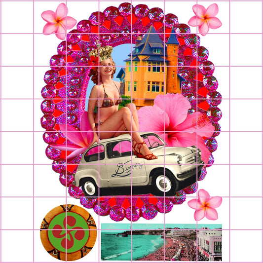 A Fiat in Belza Rose