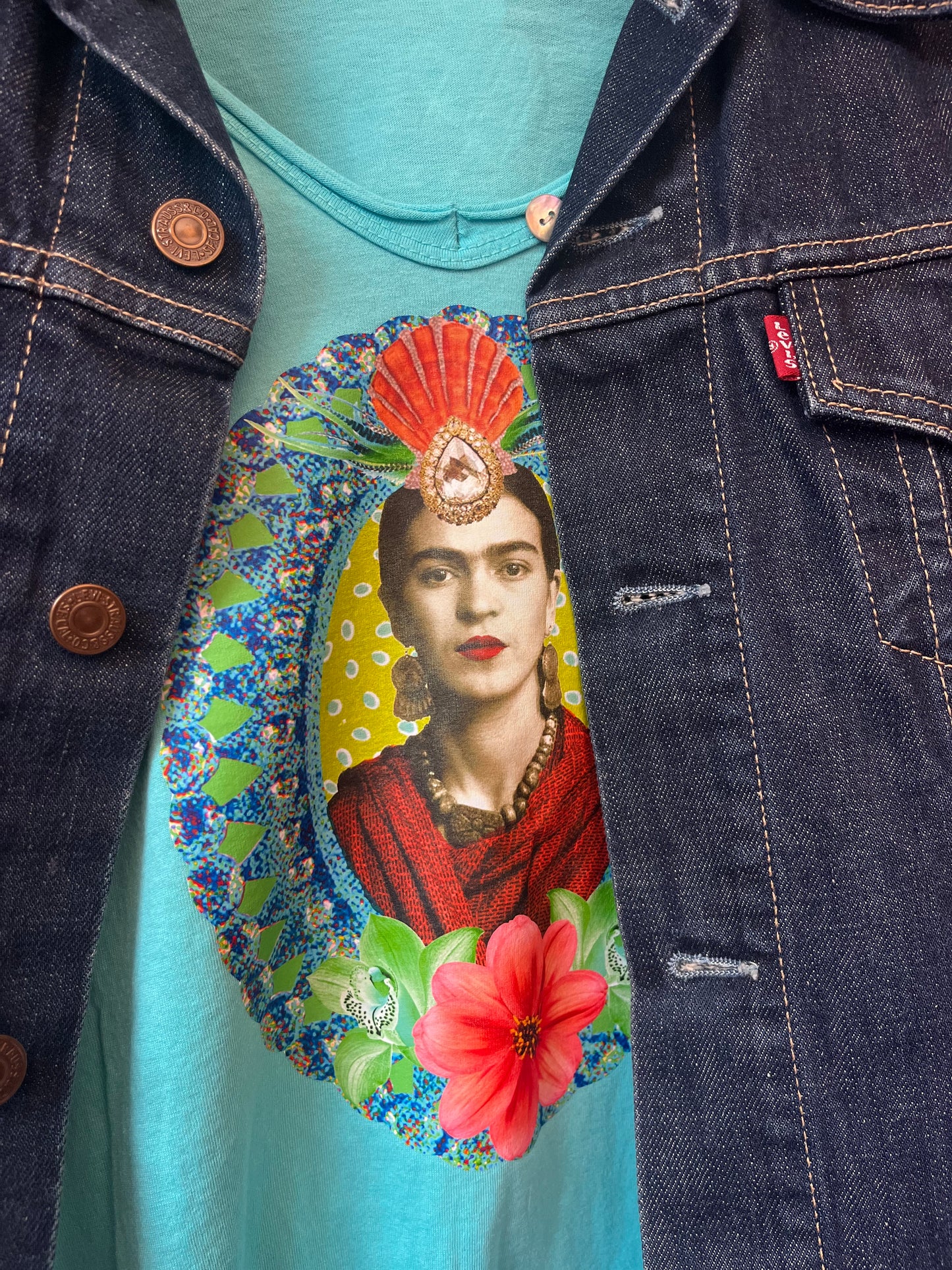 Frida Années 30 Turquoise